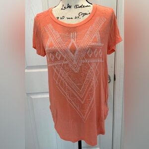 Daytrip Neon Coral Short-Sleeve Graphic Tee